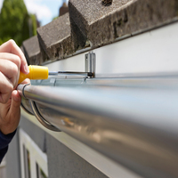 Eavestrough installation Eavestrough installation